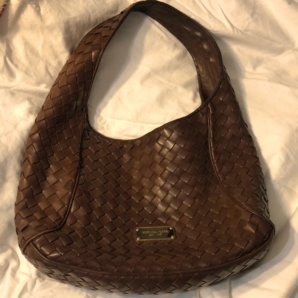 USED Michael Kors woven handbag